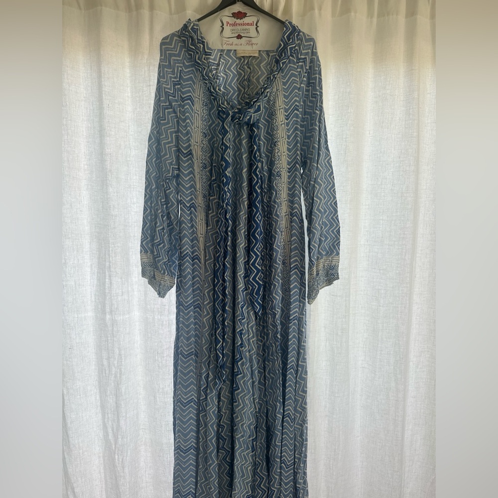 Natalie Martin Fiore Maxi Dress with Sash/Belt, Large